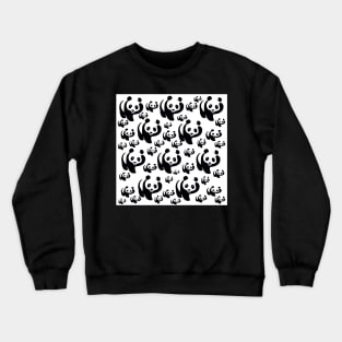 PANDA BEAR PATTERN Crewneck Sweatshirt